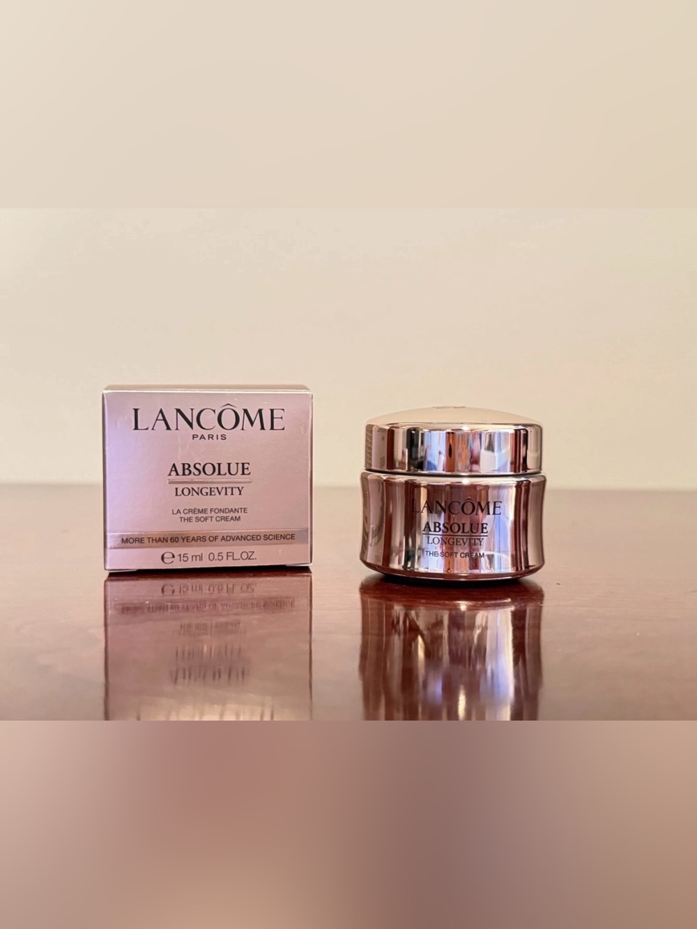 Lancome Absolue Longevity The Soft Cream Travel Size: 0.5 fl oz | 15mL NIB